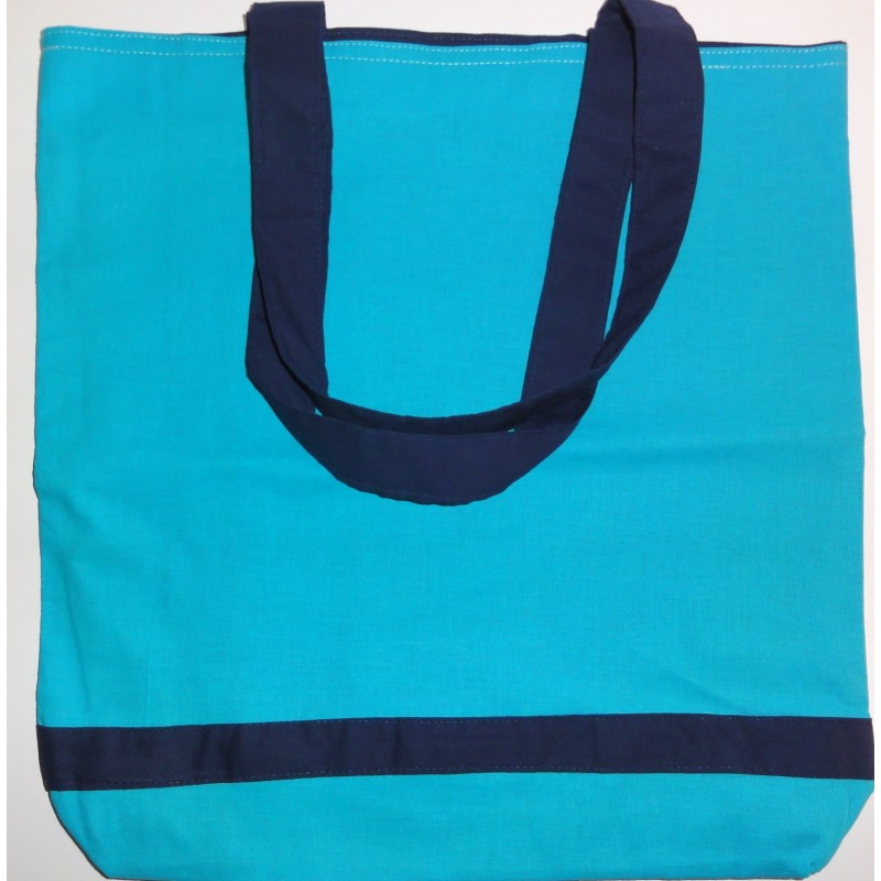 Sac cabas turquoise