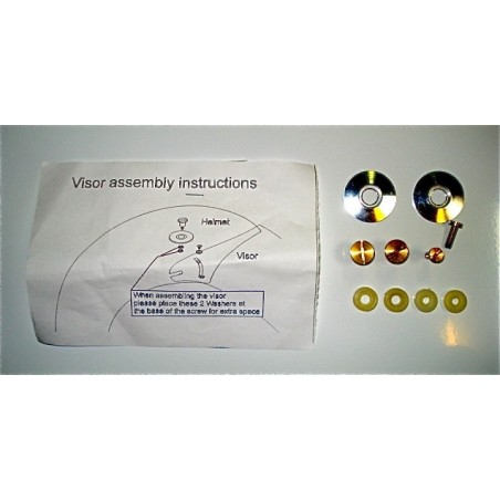 Set of screws for visor of a helmet PPG