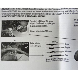 Digital Racing System POLINI (compte-tours digital avec thermocouple bougie et compte-heures). DRS