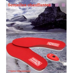 Semelles chauffantes 3D sport avec télécommande - NEW -