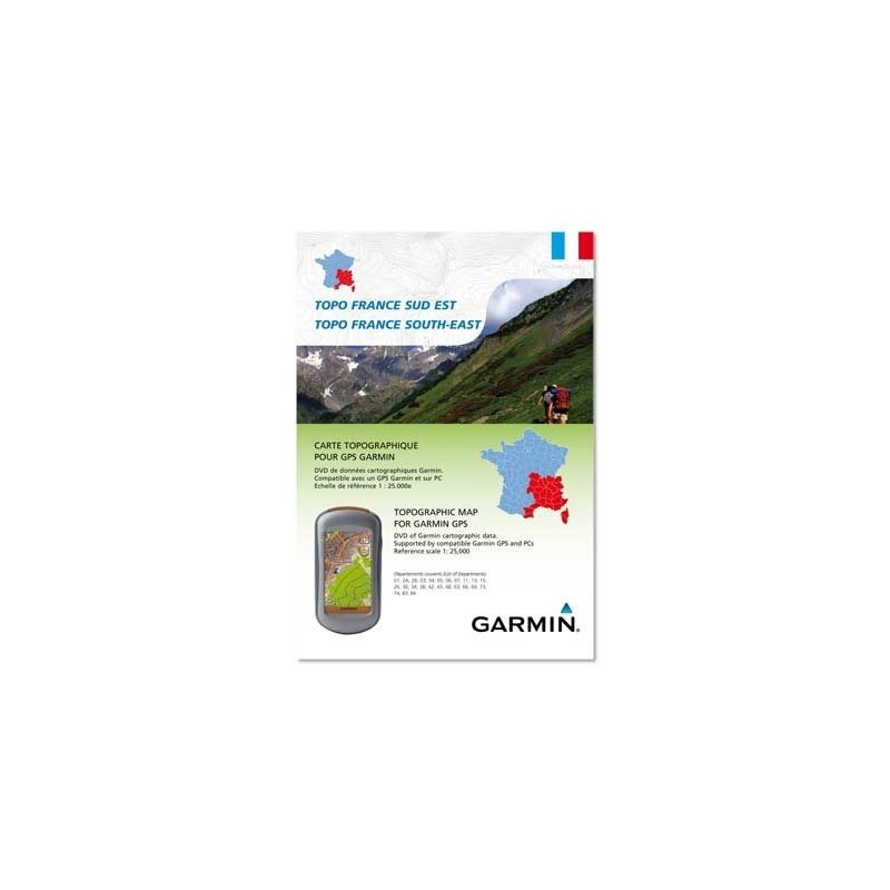 Garmin Carte de randonnée Topo France Sud Est Cartes GPS