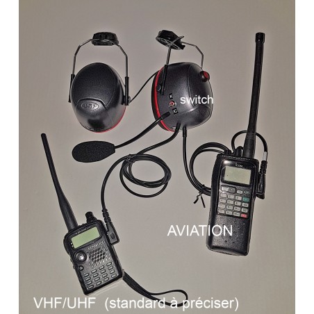 HEADSET PARAMOTEUR BI BANDE