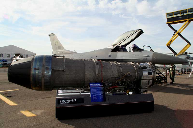 Turbine d'un F16
